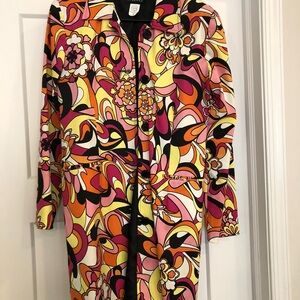 Vibrant Floral Patterned Coat